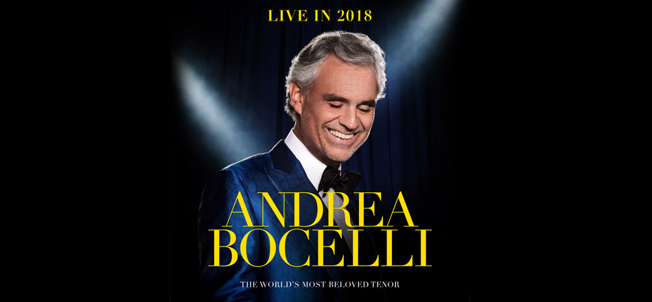 Andrea Bocelli @ The O2 arena | 2 Nov – 3 Nov 2018