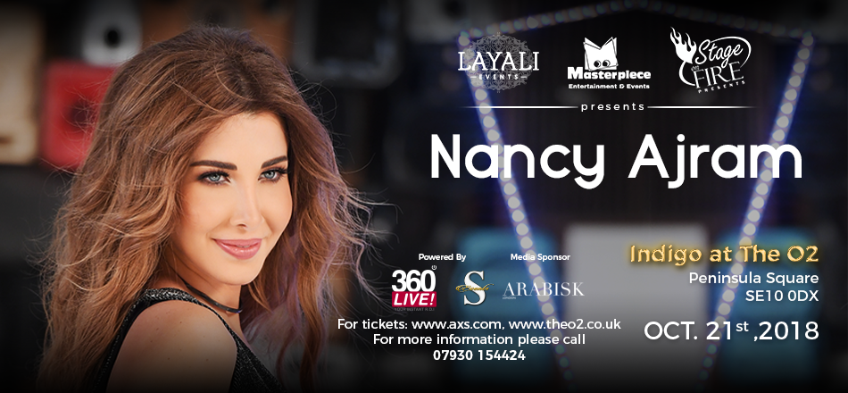 Nancy Ajram | 21 Oct 2018 @ indigo at The O2