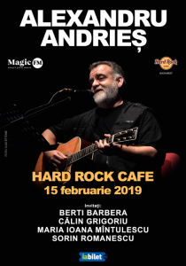 Alexandru Andries – în premieră la Hard Rock Cafe