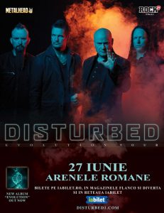Trupa Disturbed va concerta în iunie 2019 la Bucureşti