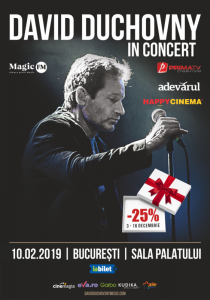 DAVID DUCHOVNY - IN CONCERT @Sala Palatului, București 2019